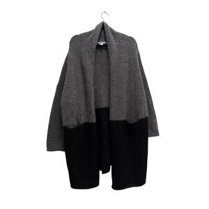 Harare Alpaca Open Cardigan Womens XS/S Gray Lagenlook Boho Minimalist Cozy